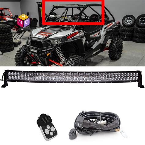 polaris ranger metal light bar enclosures|light bar for polaris xp1000.